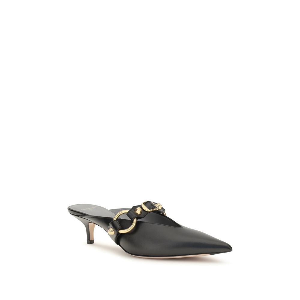 Balenciaga Black Calf Leather Bos Taurus Mules | Regal Royce