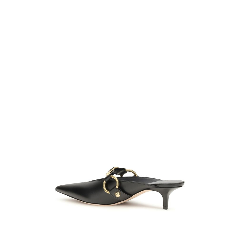 Balenciaga Black Calf Leather Bos Taurus Mules | Regal Royce