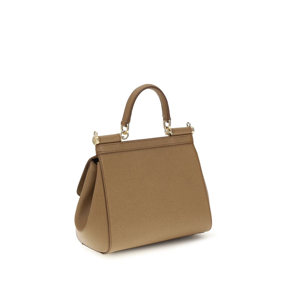 Dolce & Gabbana Beige Calf Leather Bos Taurus Shoulder Bag | Regal Royce