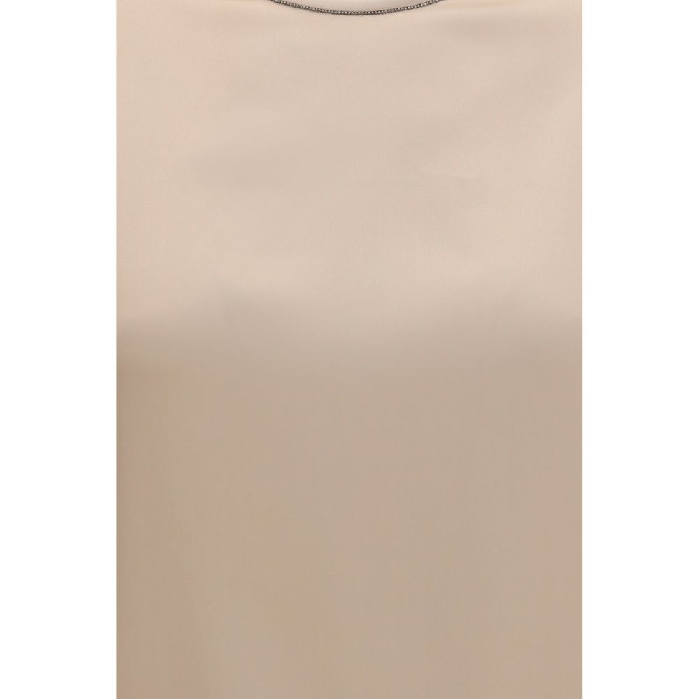 Brunello Cucinelli Beige Elastane Blouse | Regal Royce