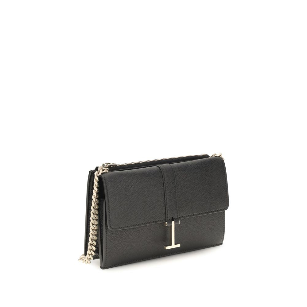 Tom Ford Black Calf Leather Bos Taurus Shoulder Bag | Regal Royce