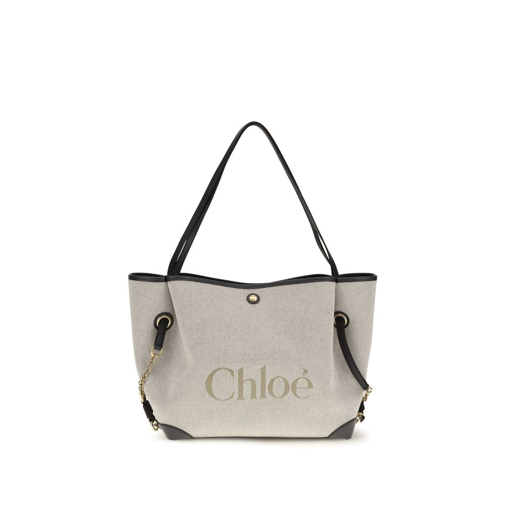 Chloé Gray Cotton Shoulder Bag | Regal Royce