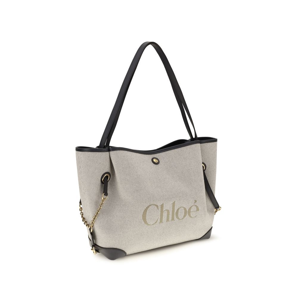 Chloé Gray Cotton Shoulder Bag | Regal Royce