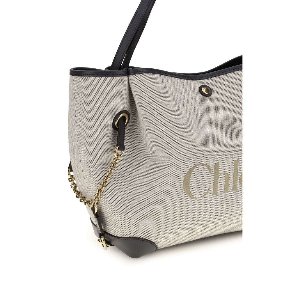 Chloé Gray Cotton Shoulder Bag | Regal Royce