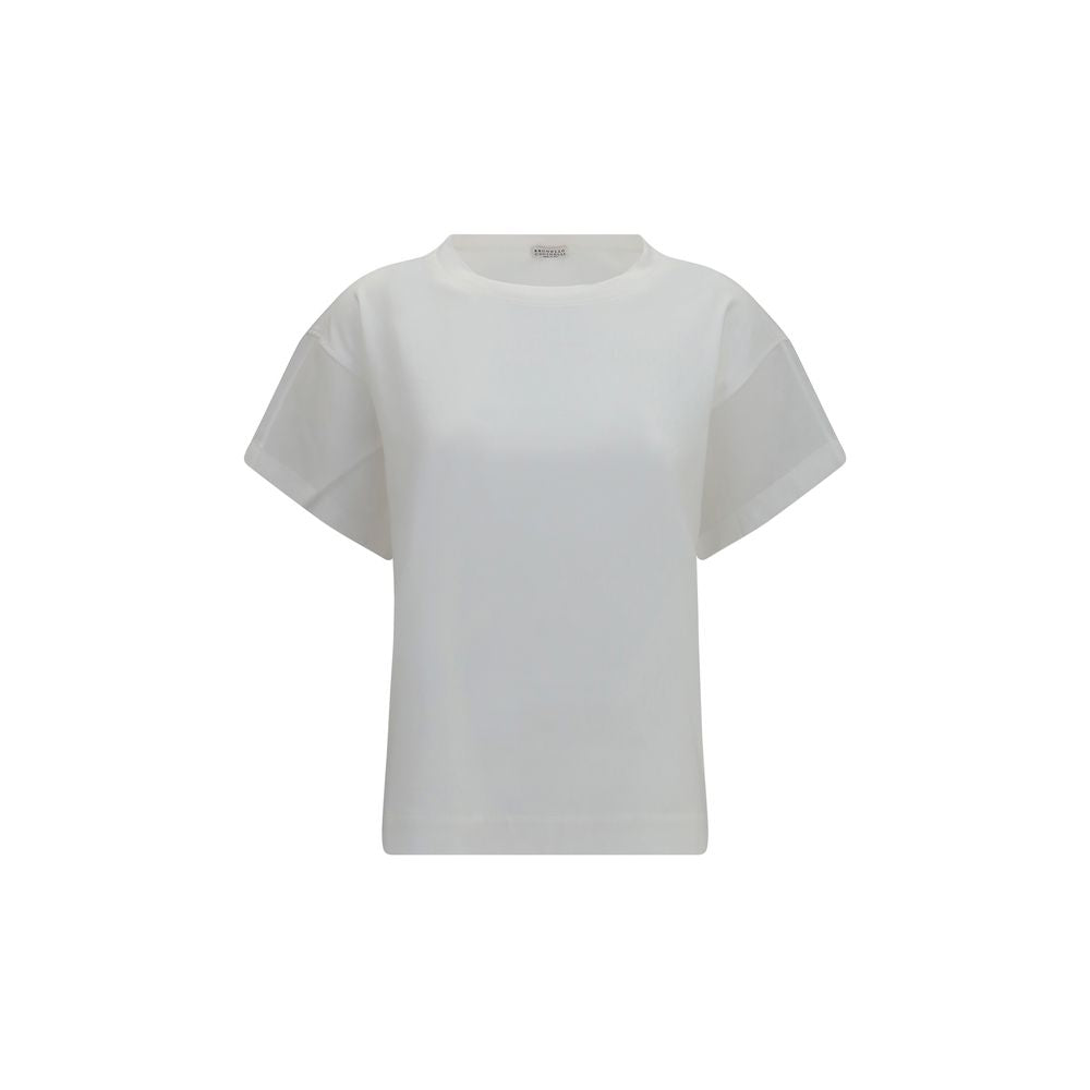 Brunello Cucinelli White Cotton T-Shirt | Regal Royce
