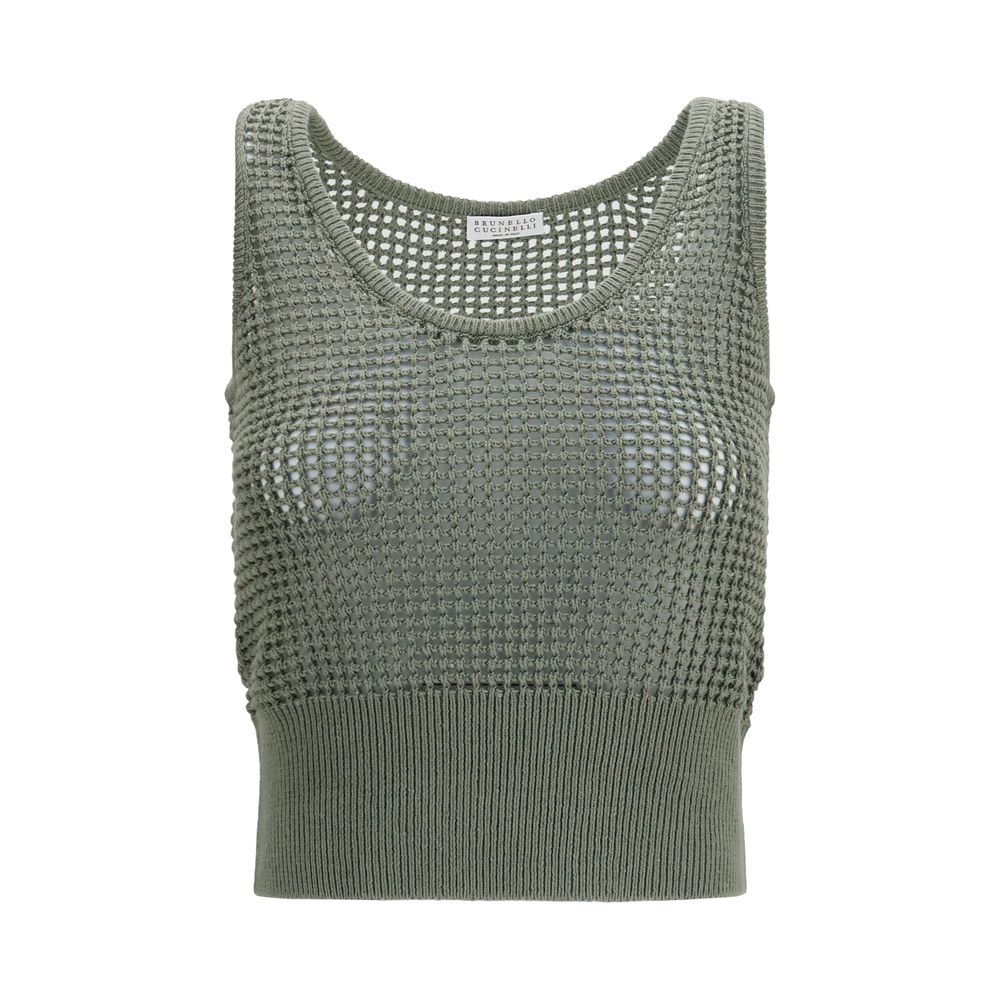 Brunello Cucinelli Bicolor Cotton Tank Tops | Regal Royce