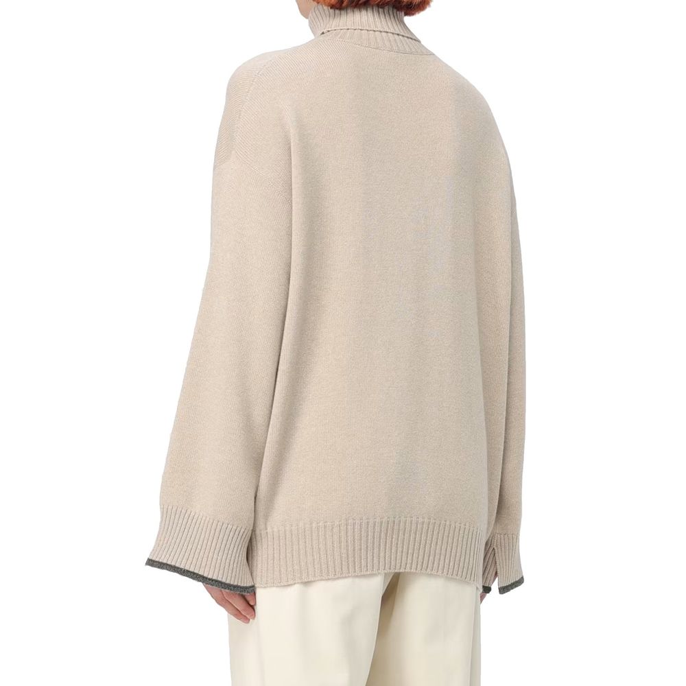 Brunello Cucinelli Beige Cashmere Sweater | Regal Royce
