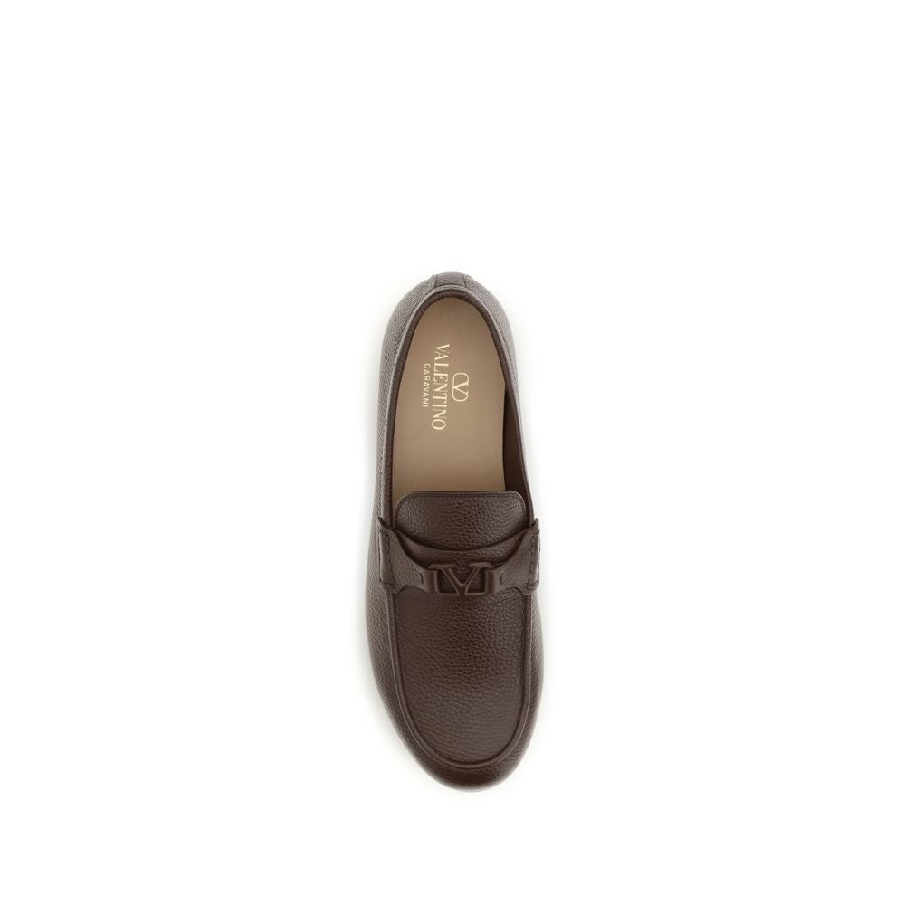 Valentino Garavani Brown Deer Slip-On Loafers | Regal Royce