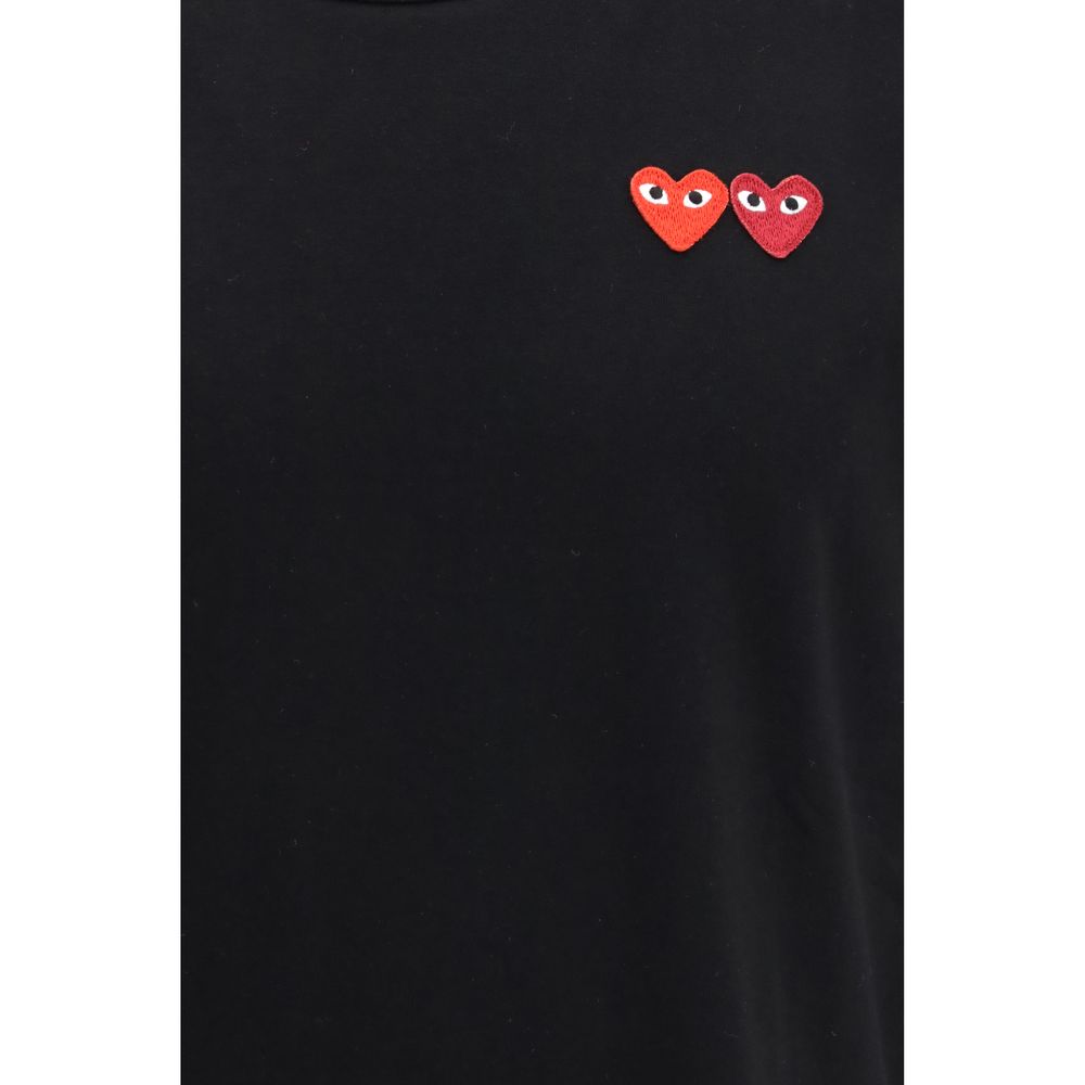 Comme Des Garçons Play Black Cotton T-Shirt | Regal Royce