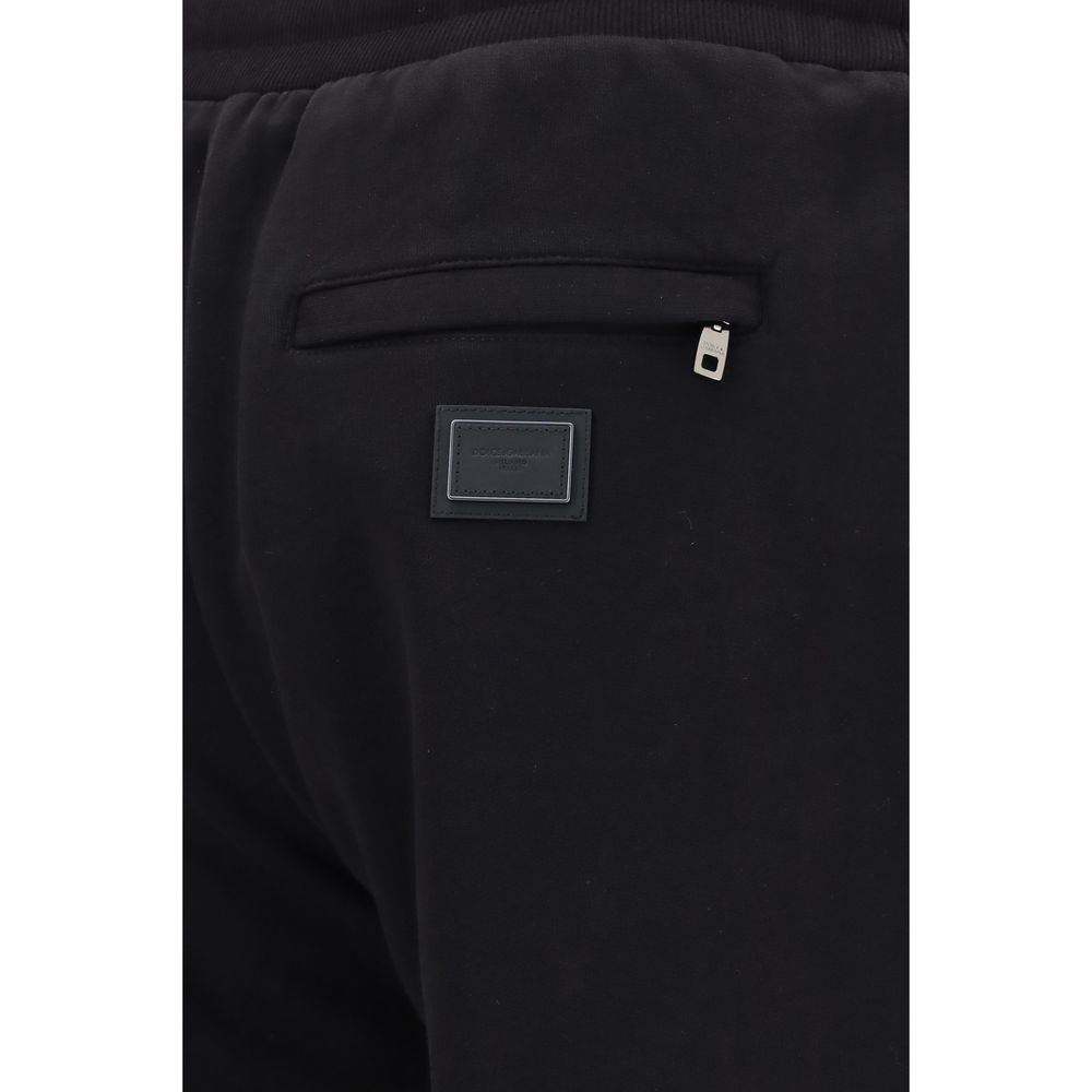 Dolce & Gabbana Black Cotton Joggers (Workout Pants) | Regal Royce