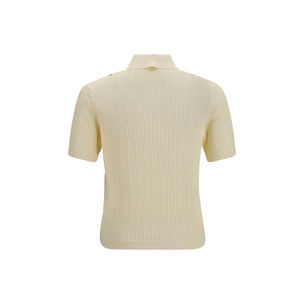 Versace Beige Cotton Polo Shirt | Regal Royce