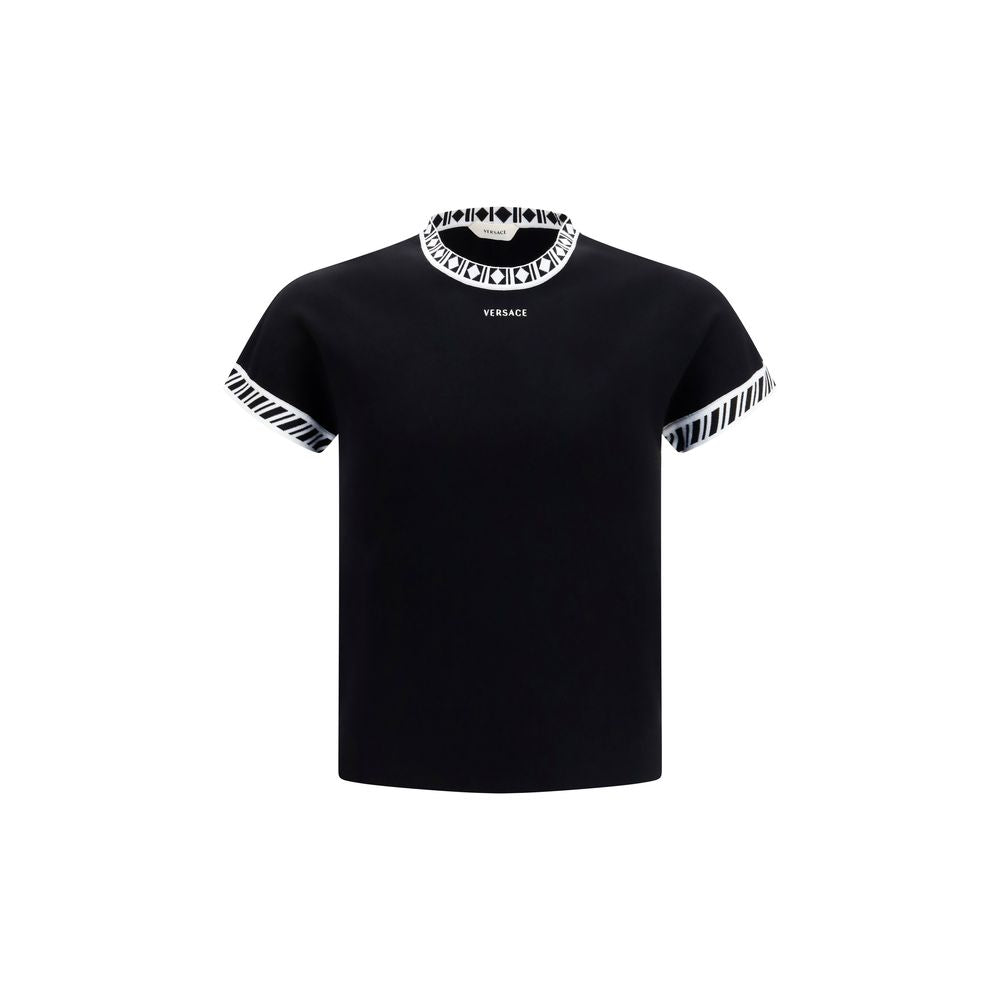 Versace Black Cotton T-Shirt | Regal Royce