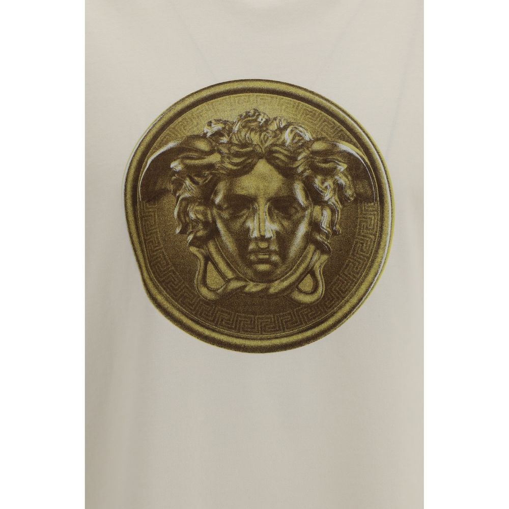 Versace Beige Cotton T-Shirt | Regal Royce