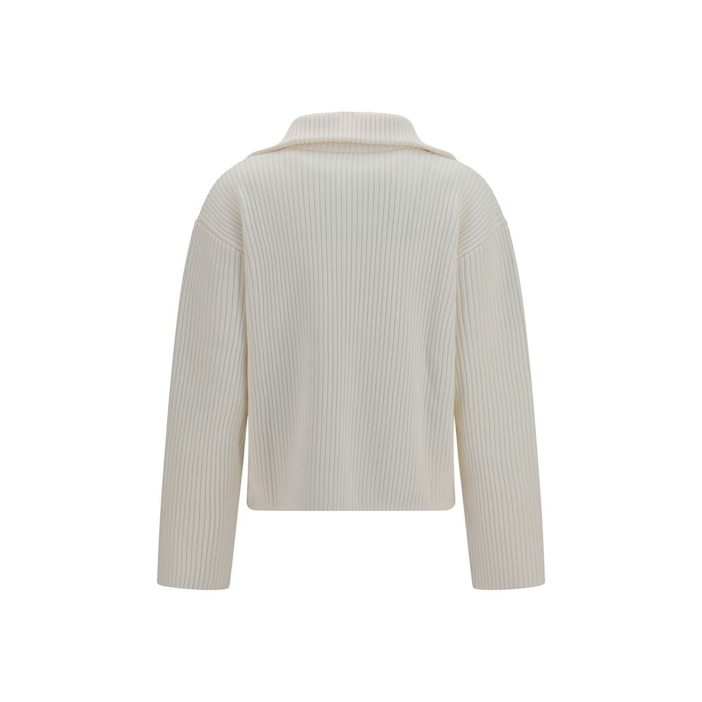 Courrèges White Wool Oves Aries Sweatshirt | Regal Royce