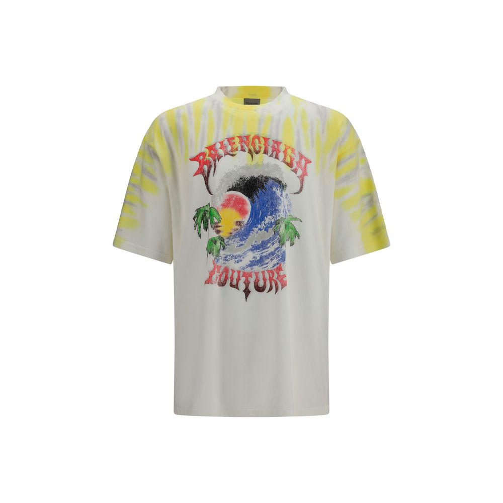 Balenciaga Bicolor Cotton T-Shirt | Regal Royce