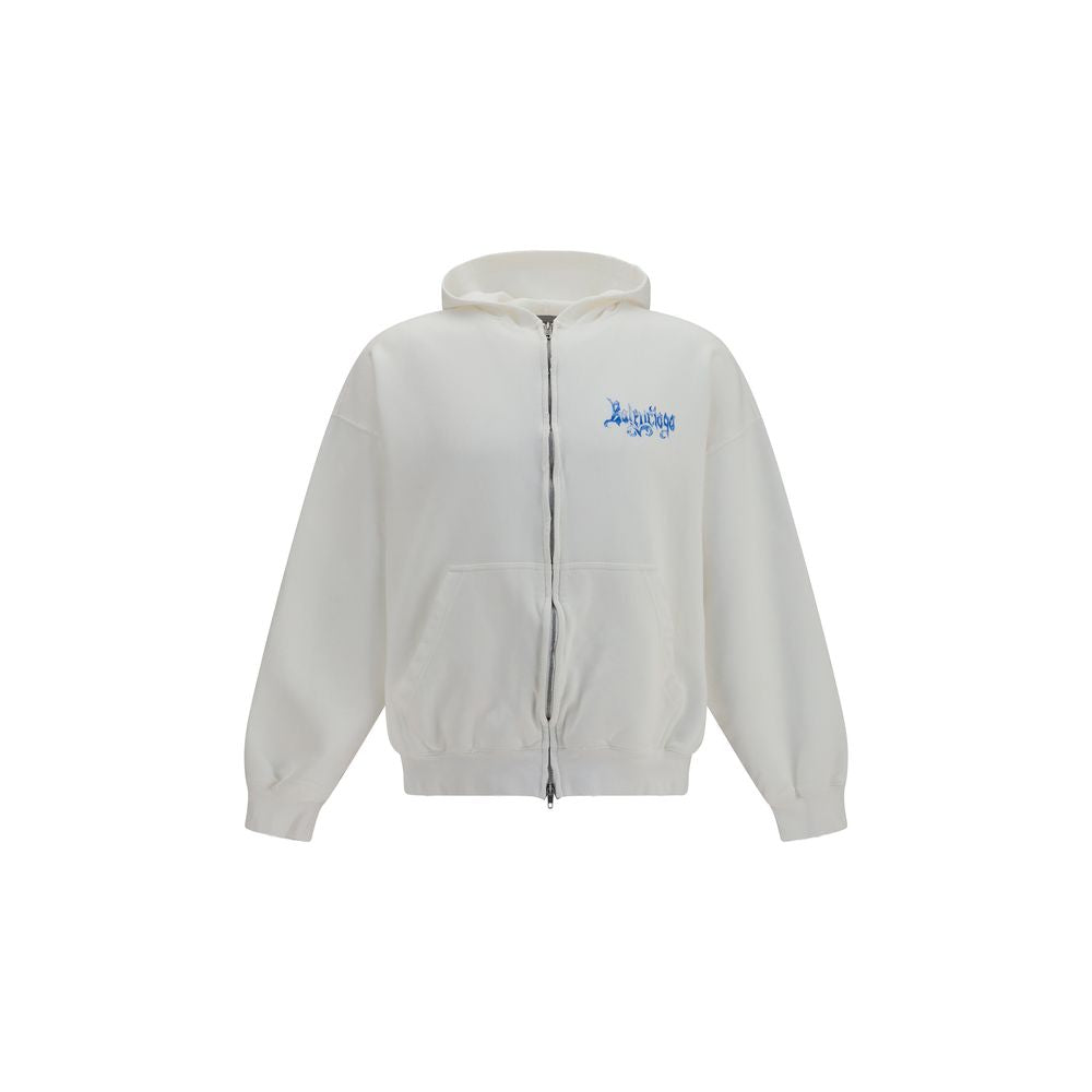 Balenciaga White Cotton Sweatshirt | Regal Royce