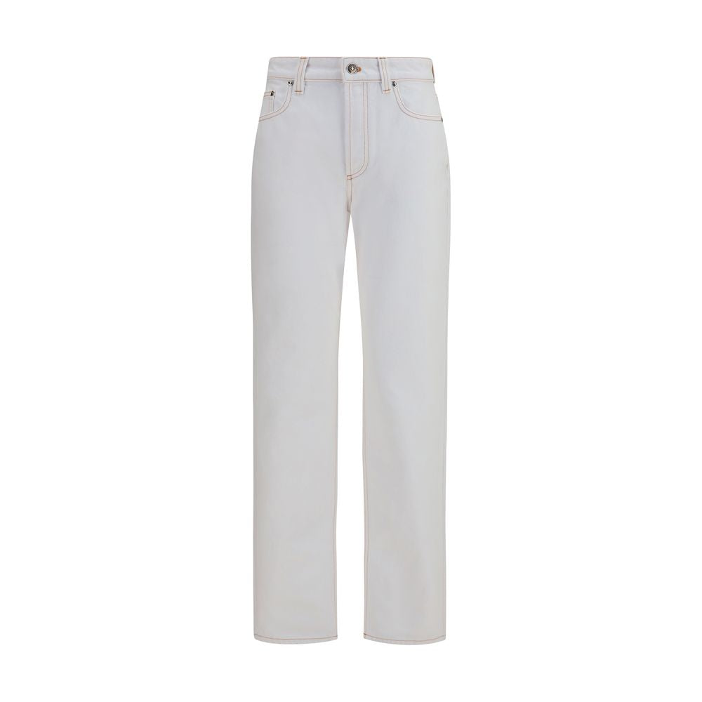 Versace White Cotton High-Waisted Jean | Regal Royce
