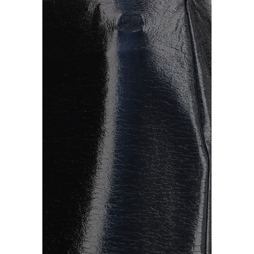 Courrèges Bordeaux Cotton Midi Skirt | Regal Royce