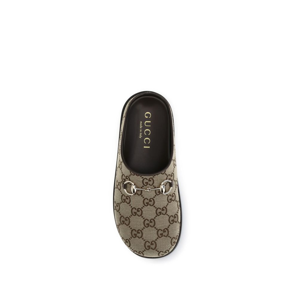 Gucci Beige Rubber Mules | Regal Royce