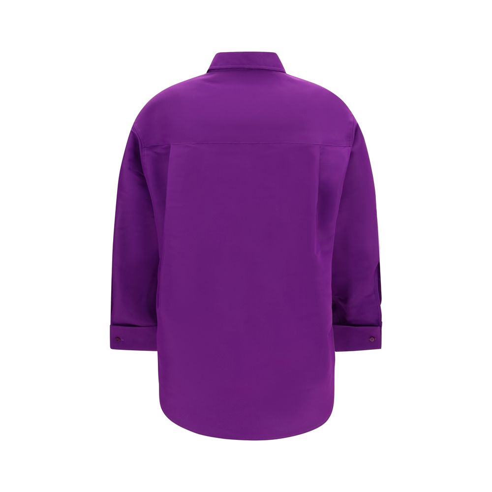 Balenciaga Purple Cotton Dress Shirt | Regal Royce