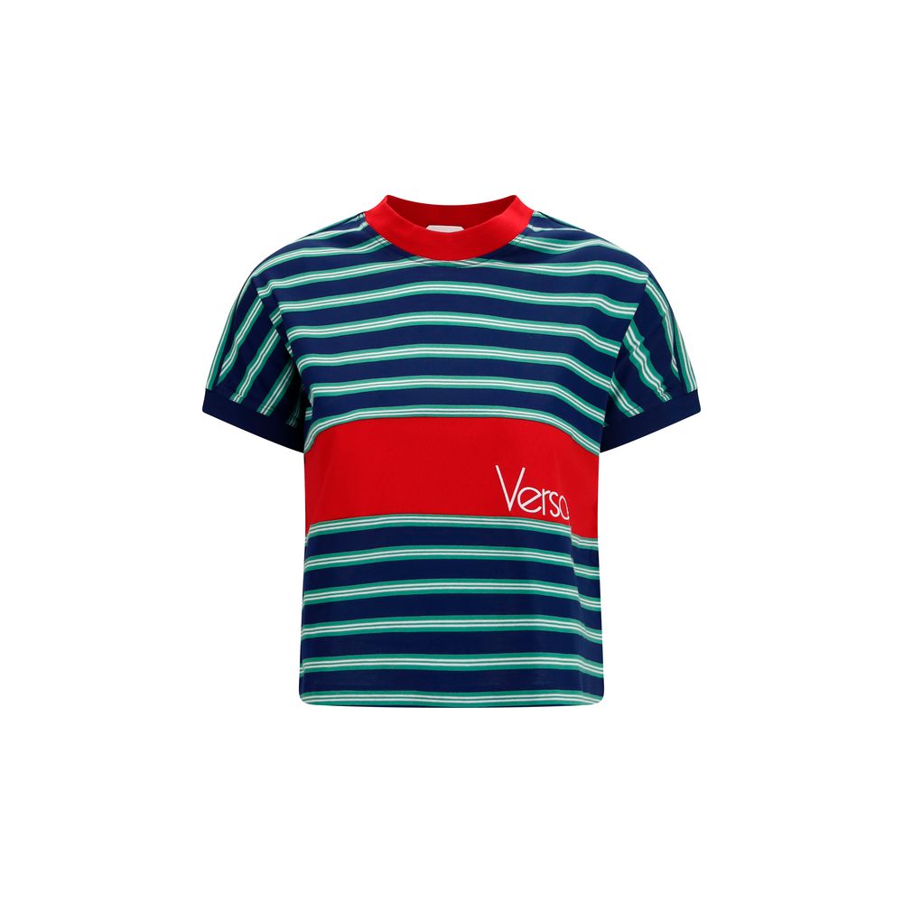 Versace Multicolor Cotton T-Shirt | Regal Royce