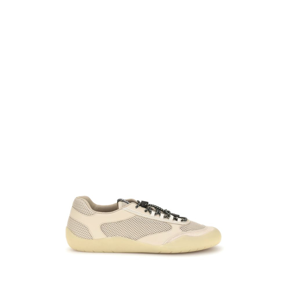 Prada Beige Polyester Athletic Sneakers | Regal Royce