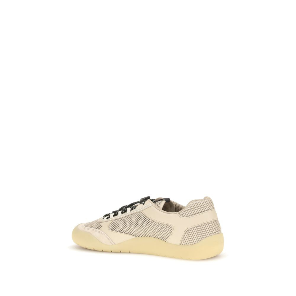 Prada Beige Polyester Athletic Sneakers | Regal Royce
