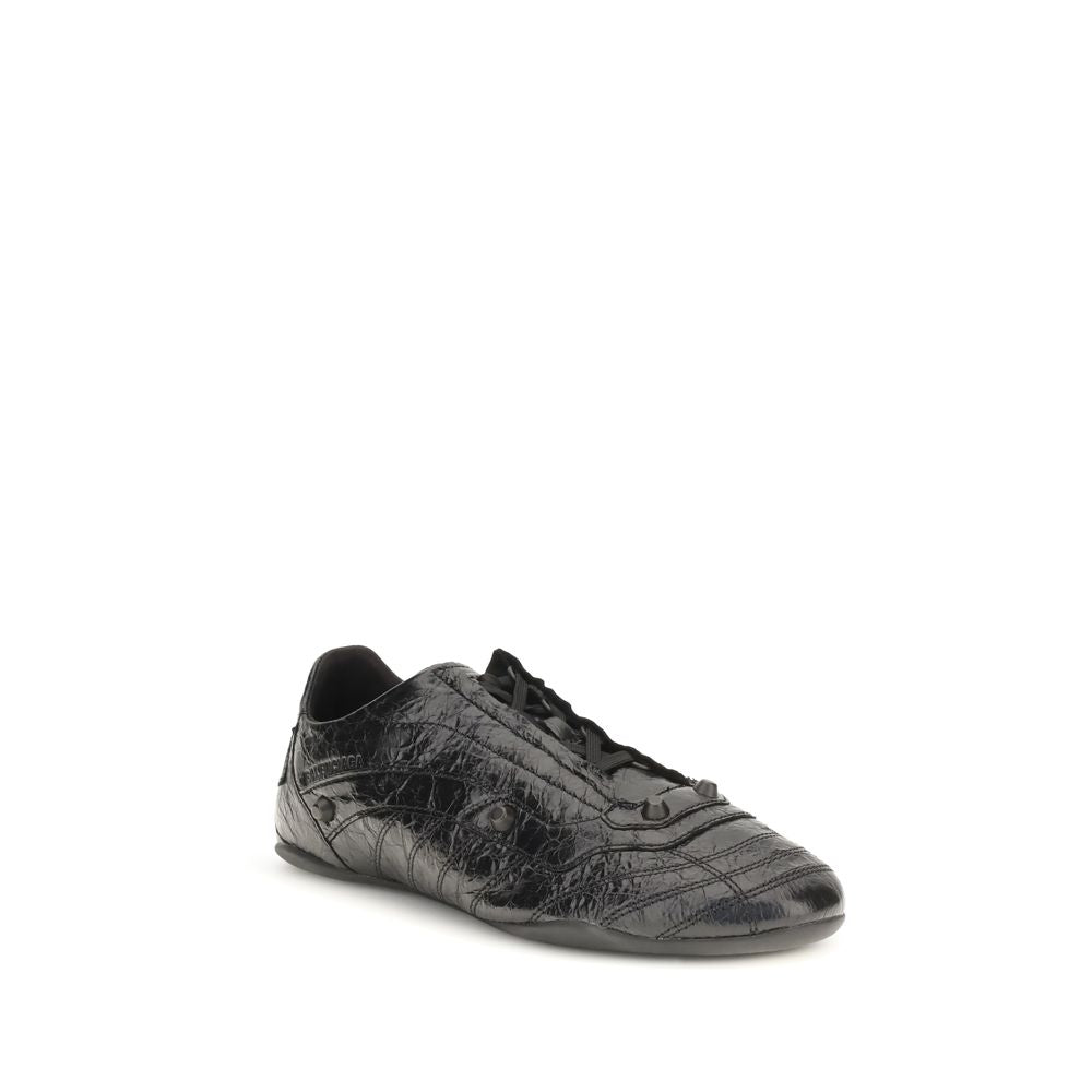 Balenciaga Black Calf Leather Bos Taurus Athletic Sneakers | Regal Royce