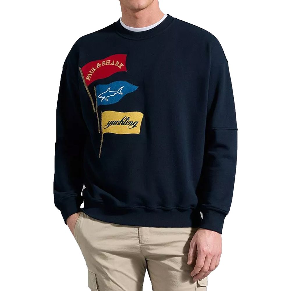 Paul & Shark Blue Cotton Sweatshirt | Regal Royce