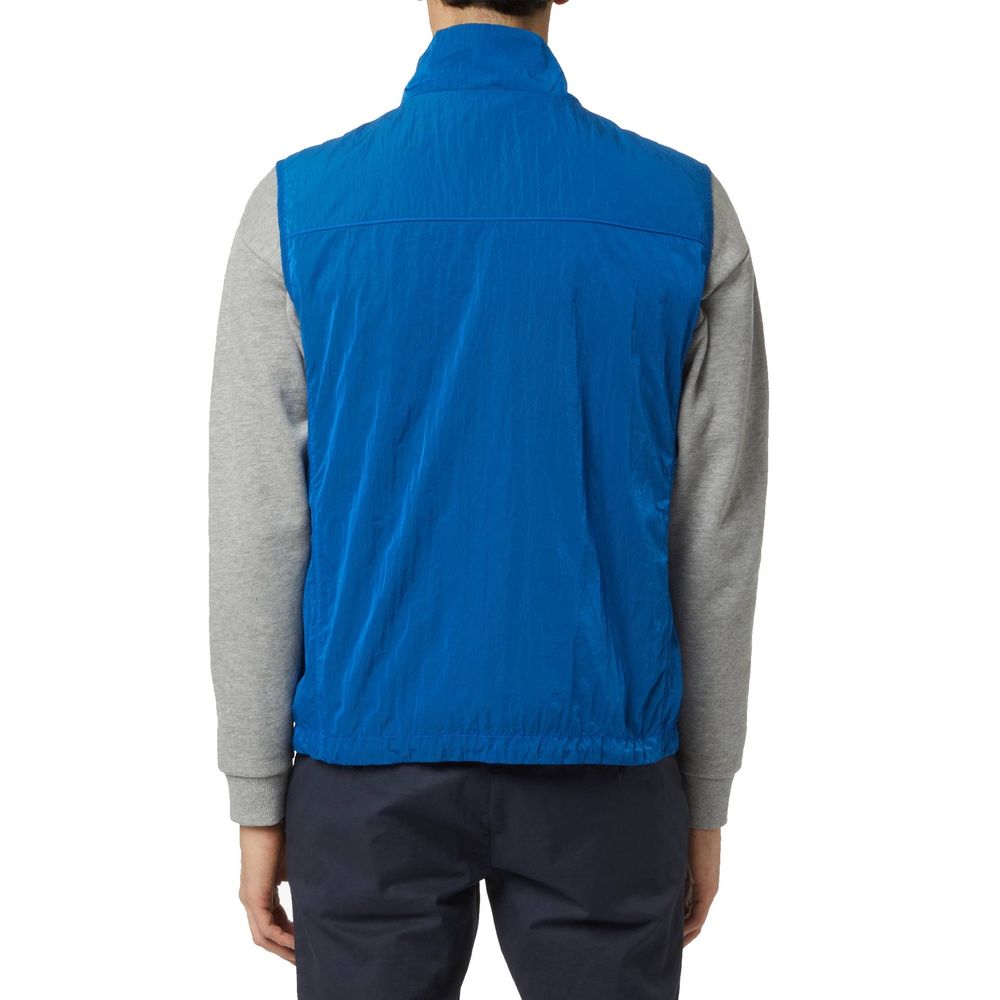Paul & Shark Blue Nylon Sleeveless Jacket | Regal Royce