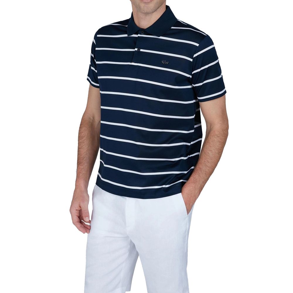 Paul & Shark Blue Cotton Polo Shirt | Regal Royce