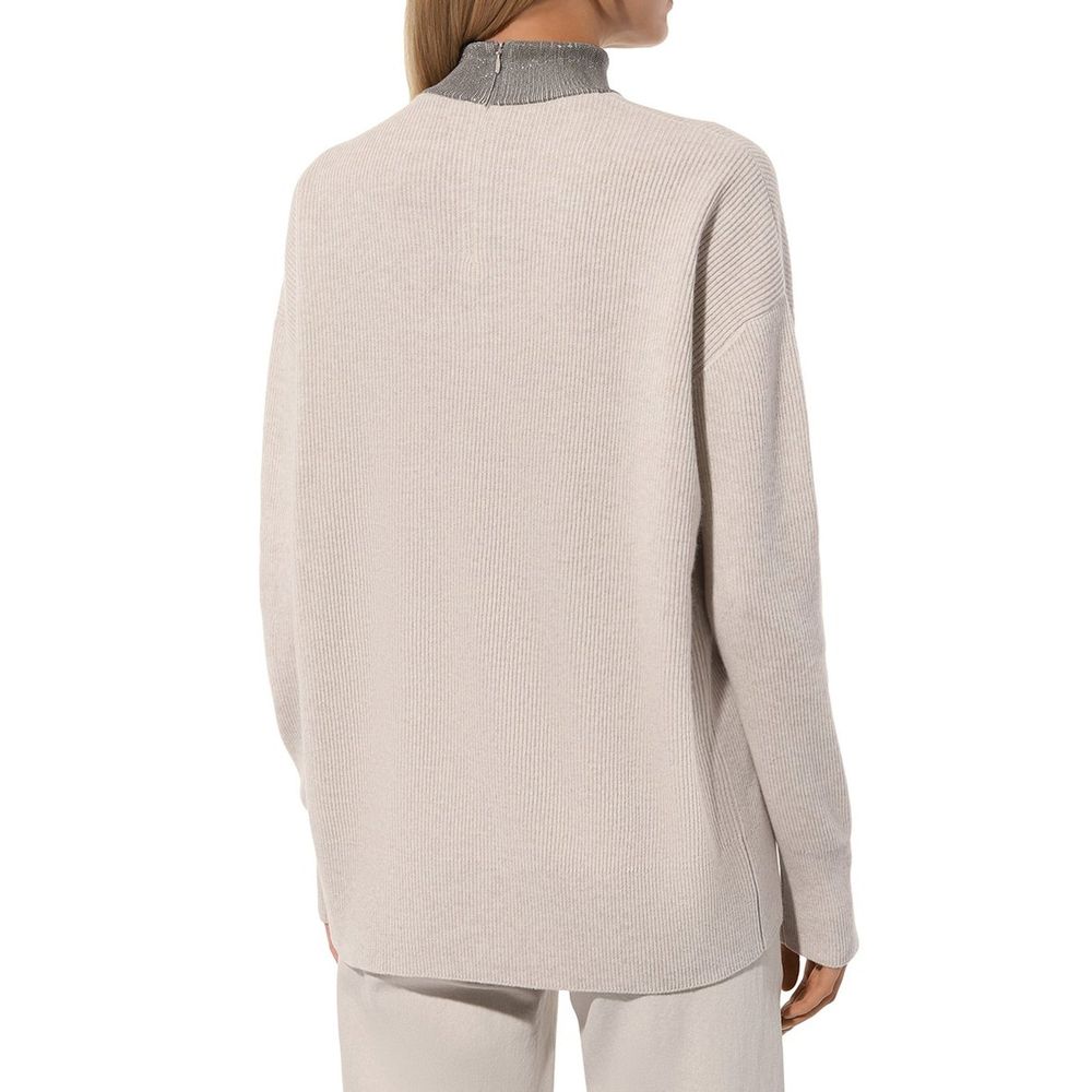 Brunello Cucinelli Beige Cashmere Sweater | Regal Royce