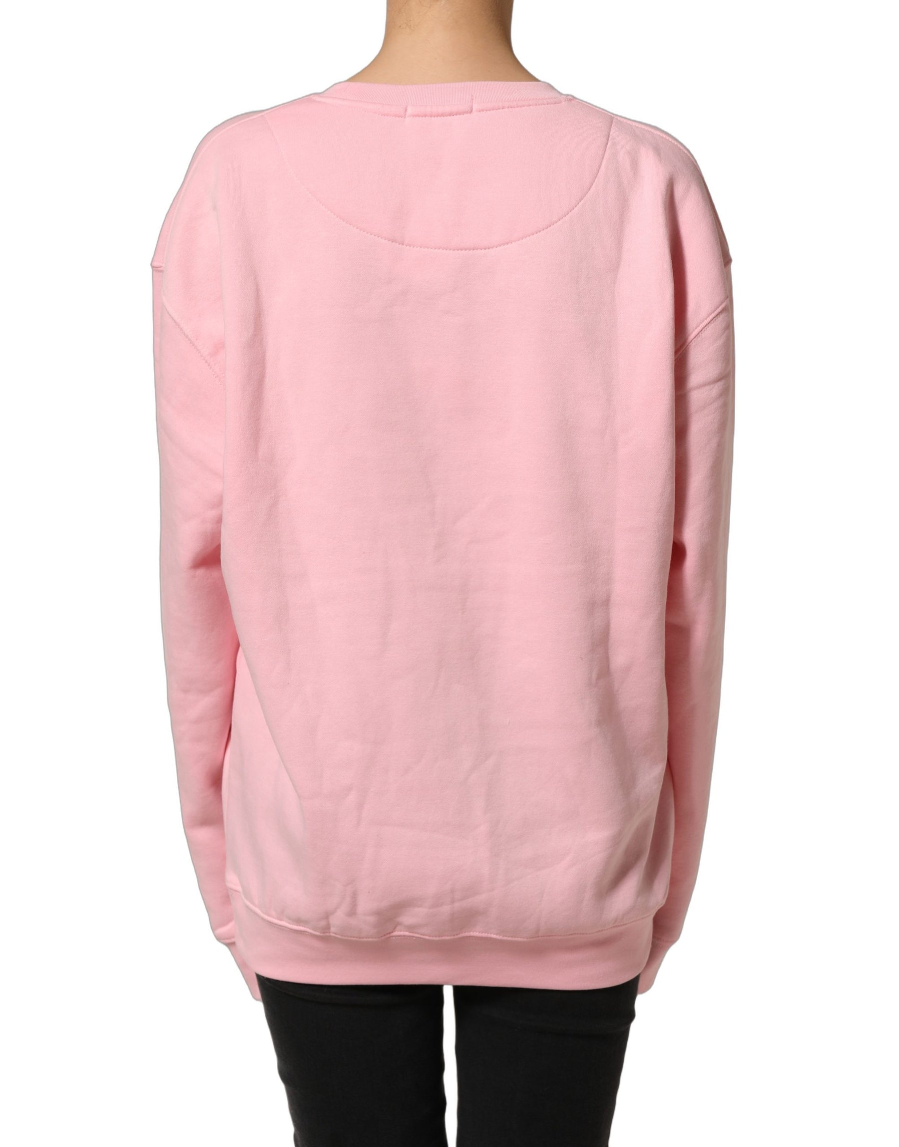 Philippe Model Pink Cotton Logo Long Sleeves Pullover Sweater | Regal Royce