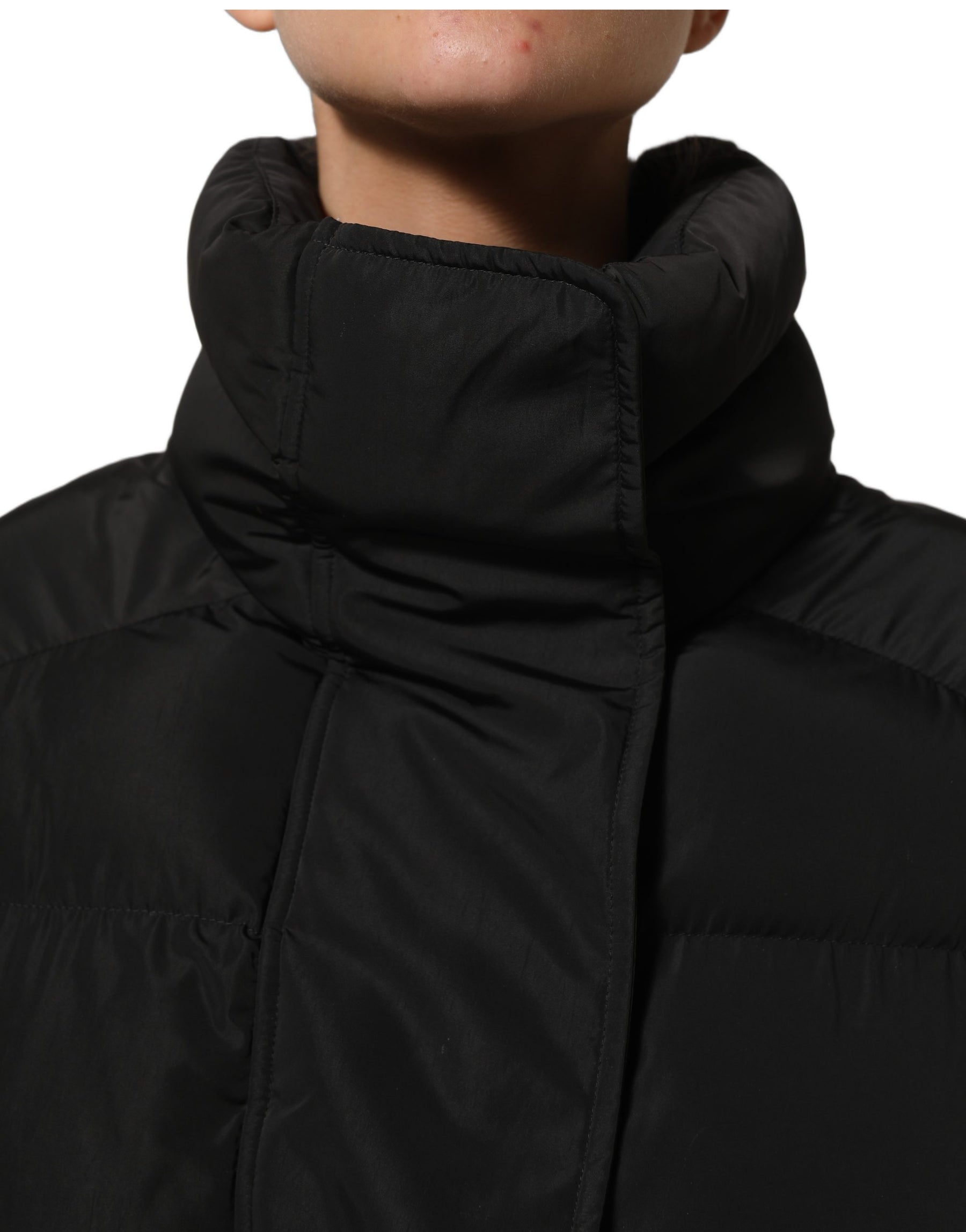 Dolce & Gabbana Black Polyester Sleeveless Padded Men Puffer Jacket | Regal Royce