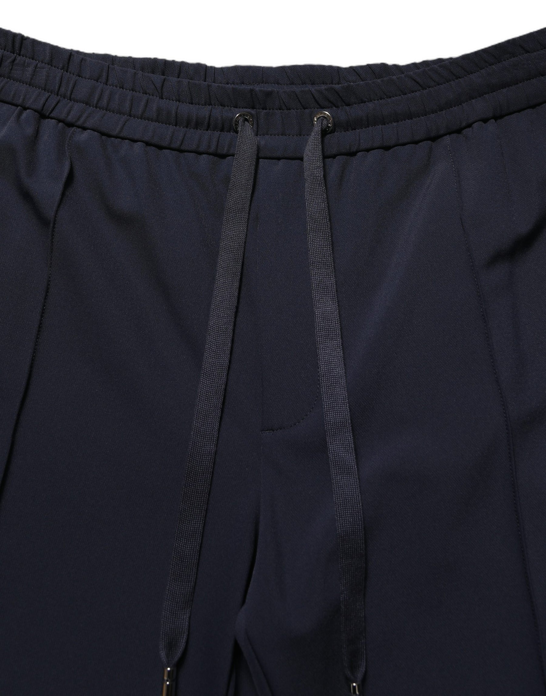 Dolce & Gabbana Dark Blue Drawstring Nylon Jogger Sweatpants Pants | Regal Royce