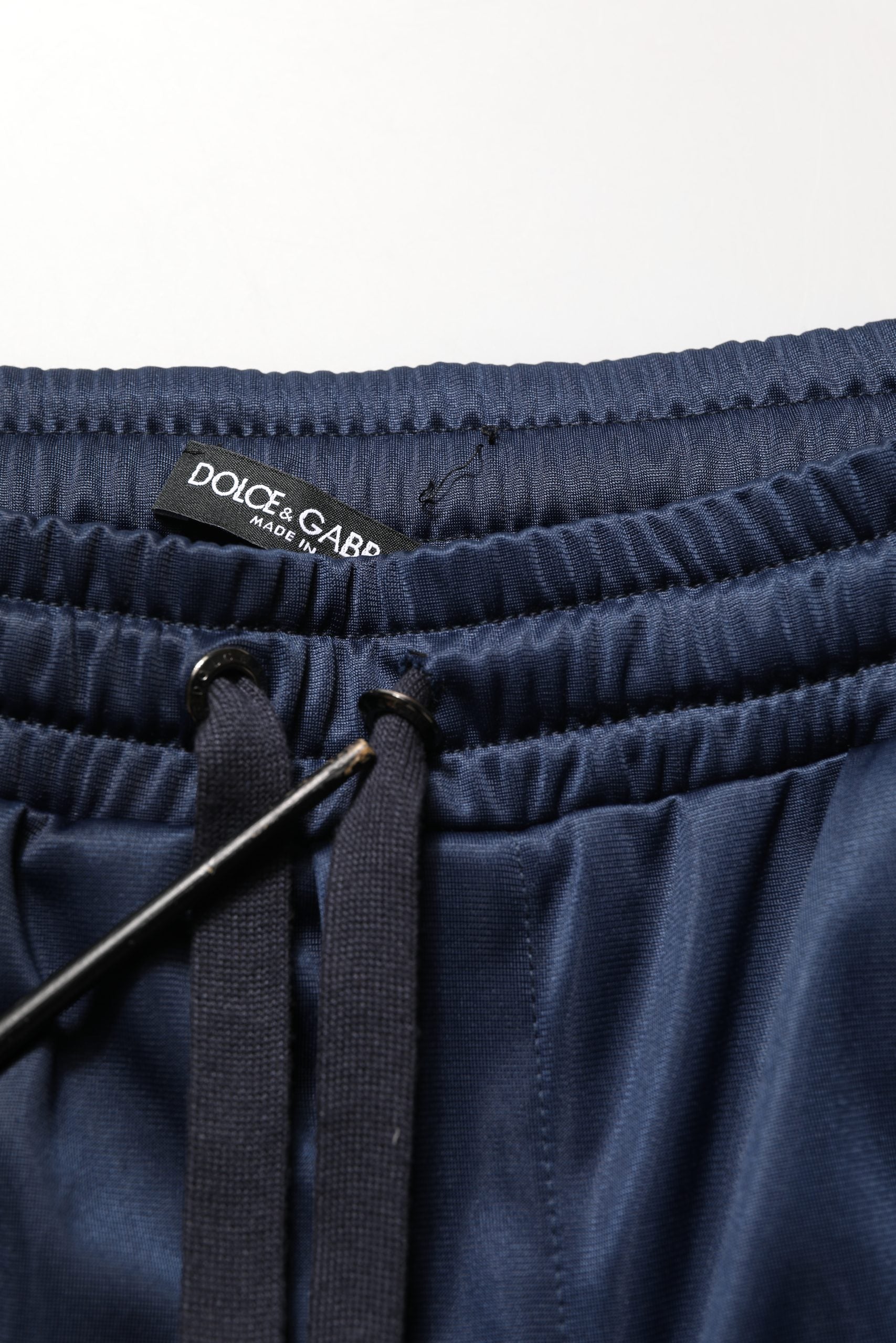 Dolce & Gabbana Blue White Drawstring Jogger Sweatpants Pants | Regal Royce