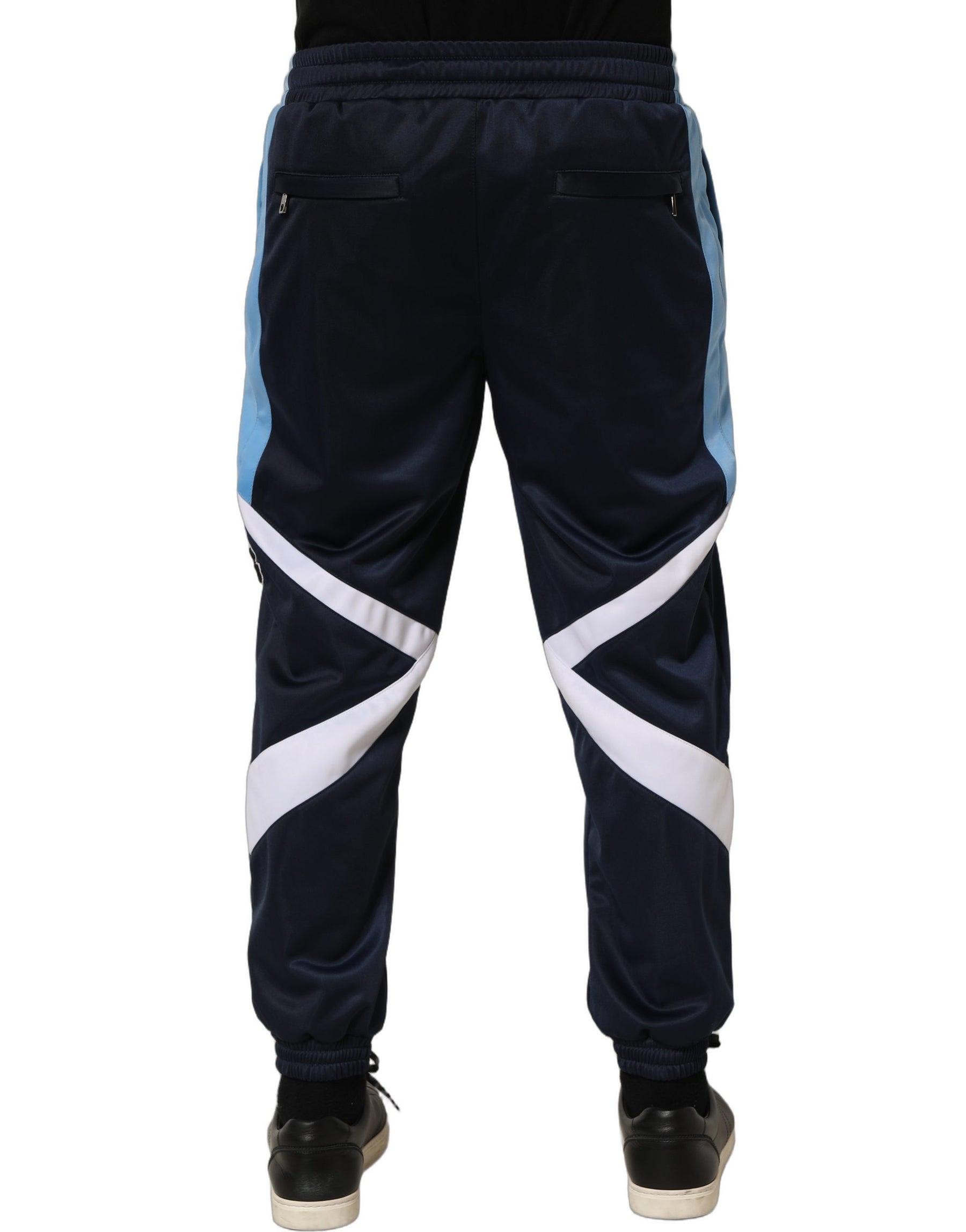 Dolce & Gabbana Blue White Drawstring Jogger Sweatpants Pants | Regal Royce
