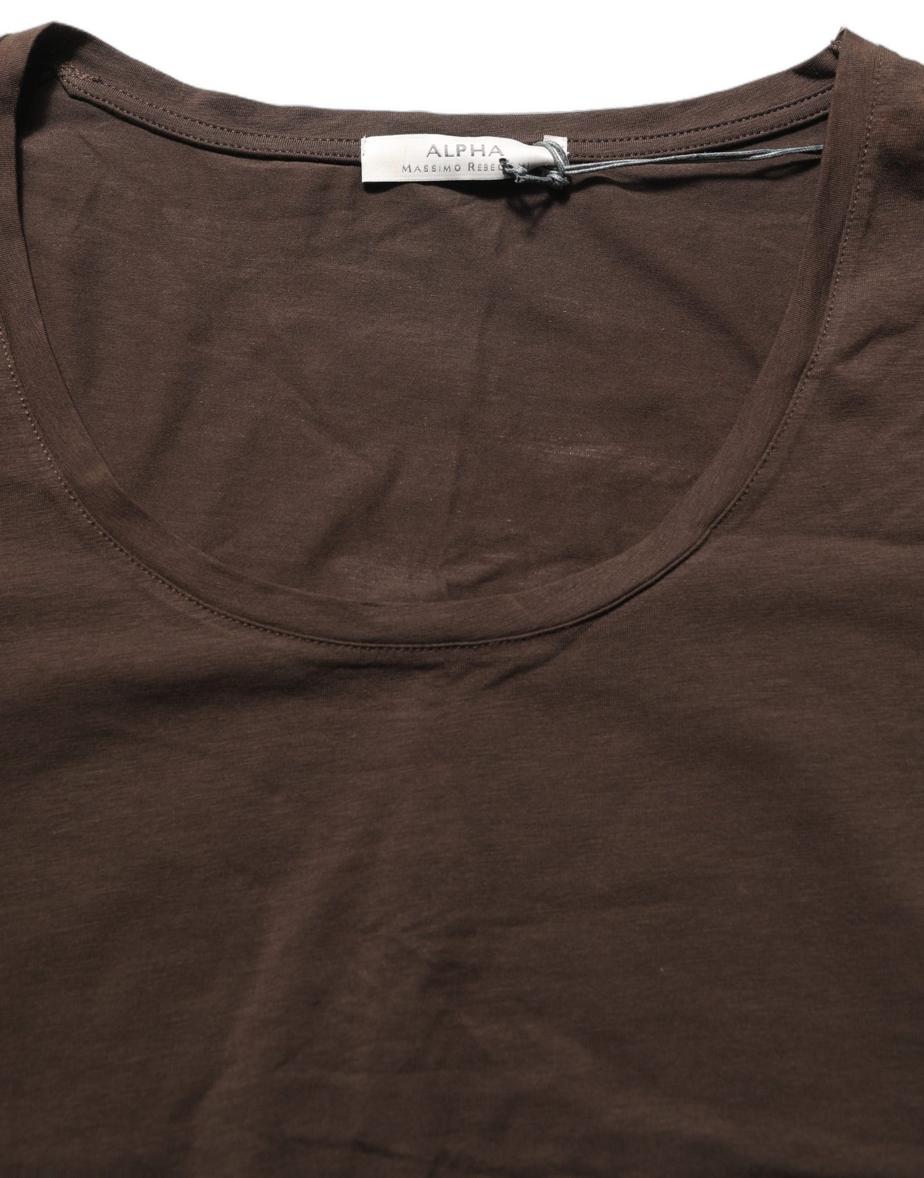 Alpha Massimo Rebecchi Brown Long Sleeves Round Neck Top | Regal Royce