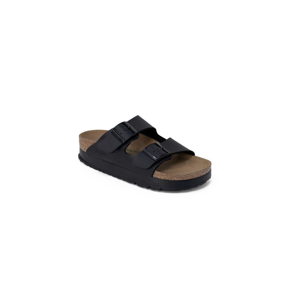 Birkenstock Black Synthetic Platform Sandals | Regal Royce