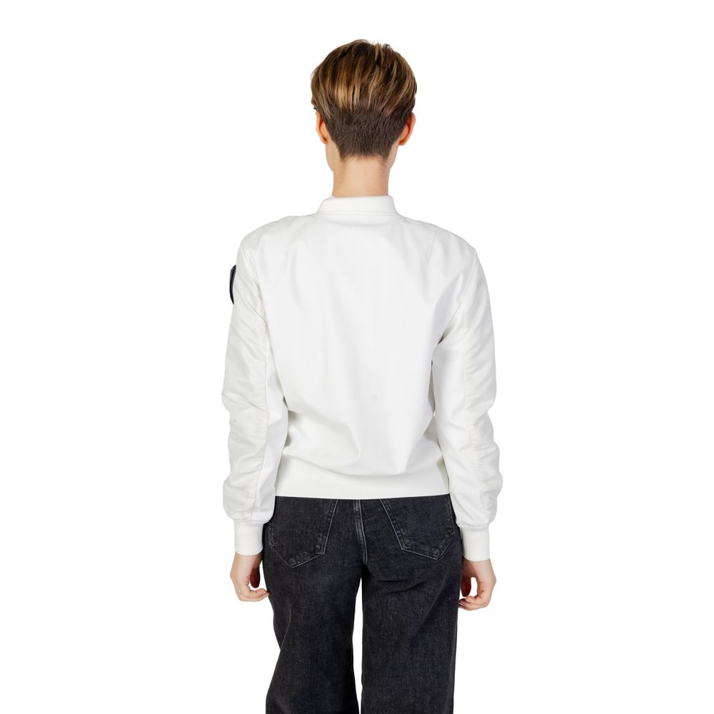 Blauer White Polyamide Bomber | Regal Royce