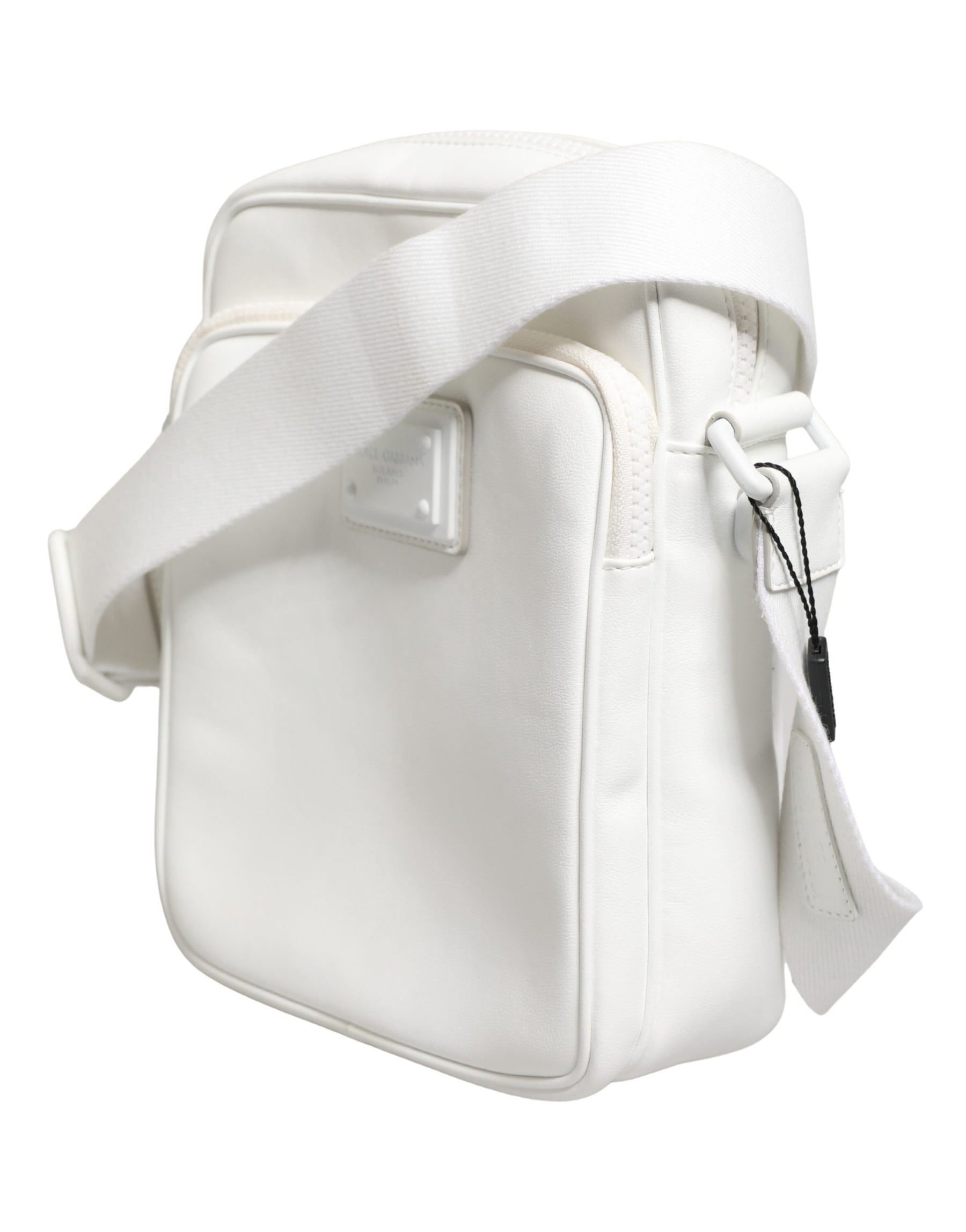 Dolce & Gabbana White Logo Plaque Crossbody Shoulder Borse Men Bag | Regal Royce