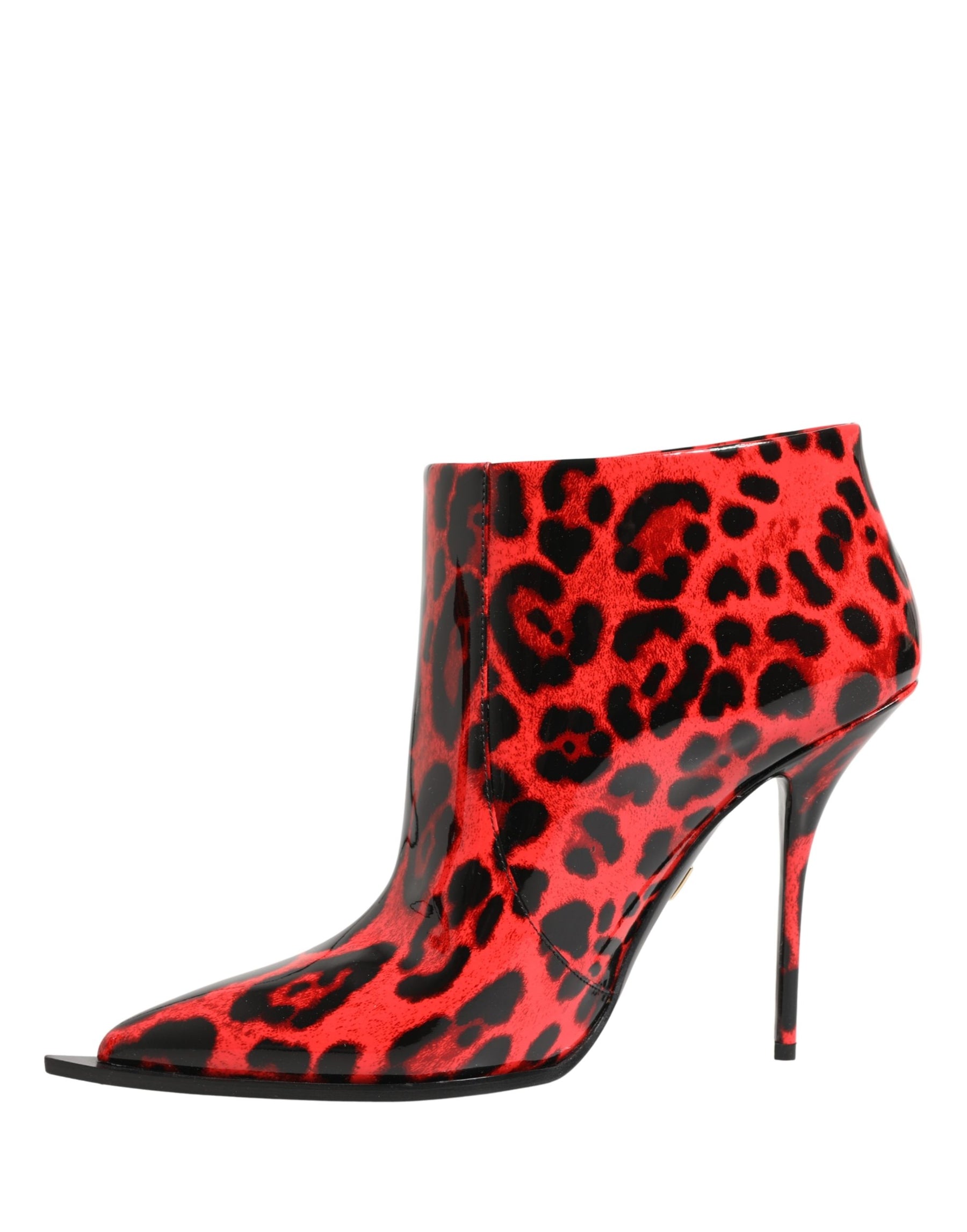 Dolce & Gabbana Red Leopard Cardinale Ankle Boots Shoes | Regal Royce