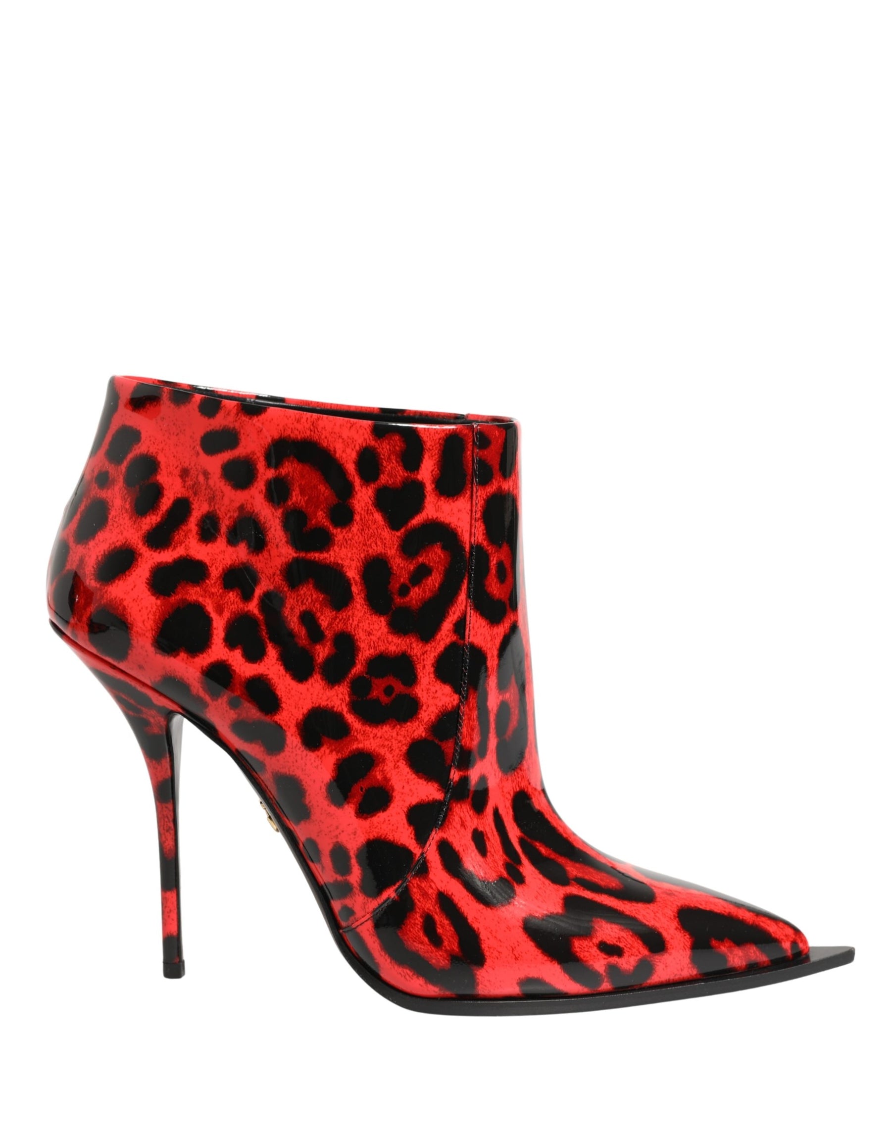Dolce & Gabbana Red Leopard Cardinale Ankle Boots Shoes | Regal Royce