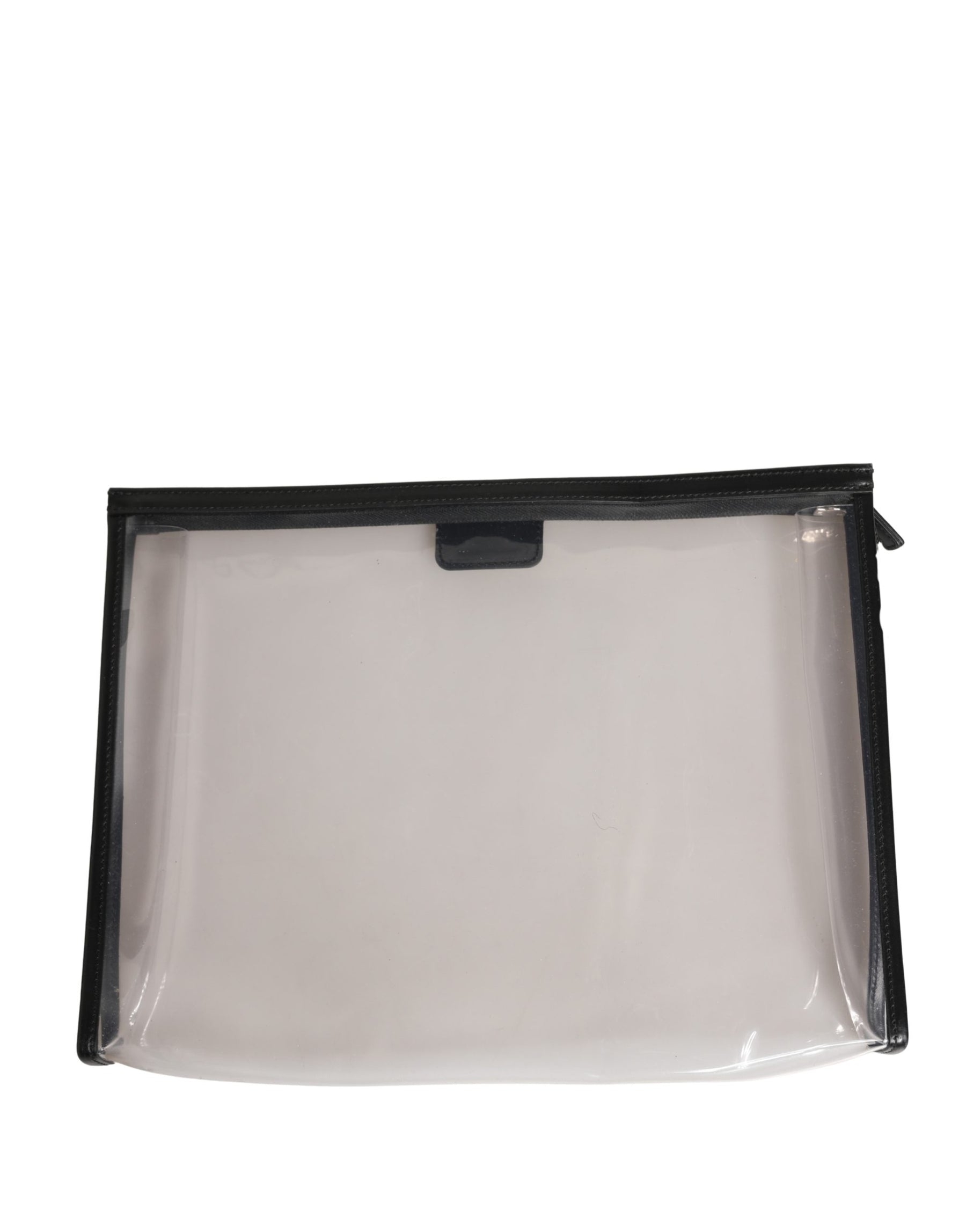 Dolce & Gabbana Transparent PVC Clutch Pouch Purse Branded Logo Plaque Bag | Regal Royce