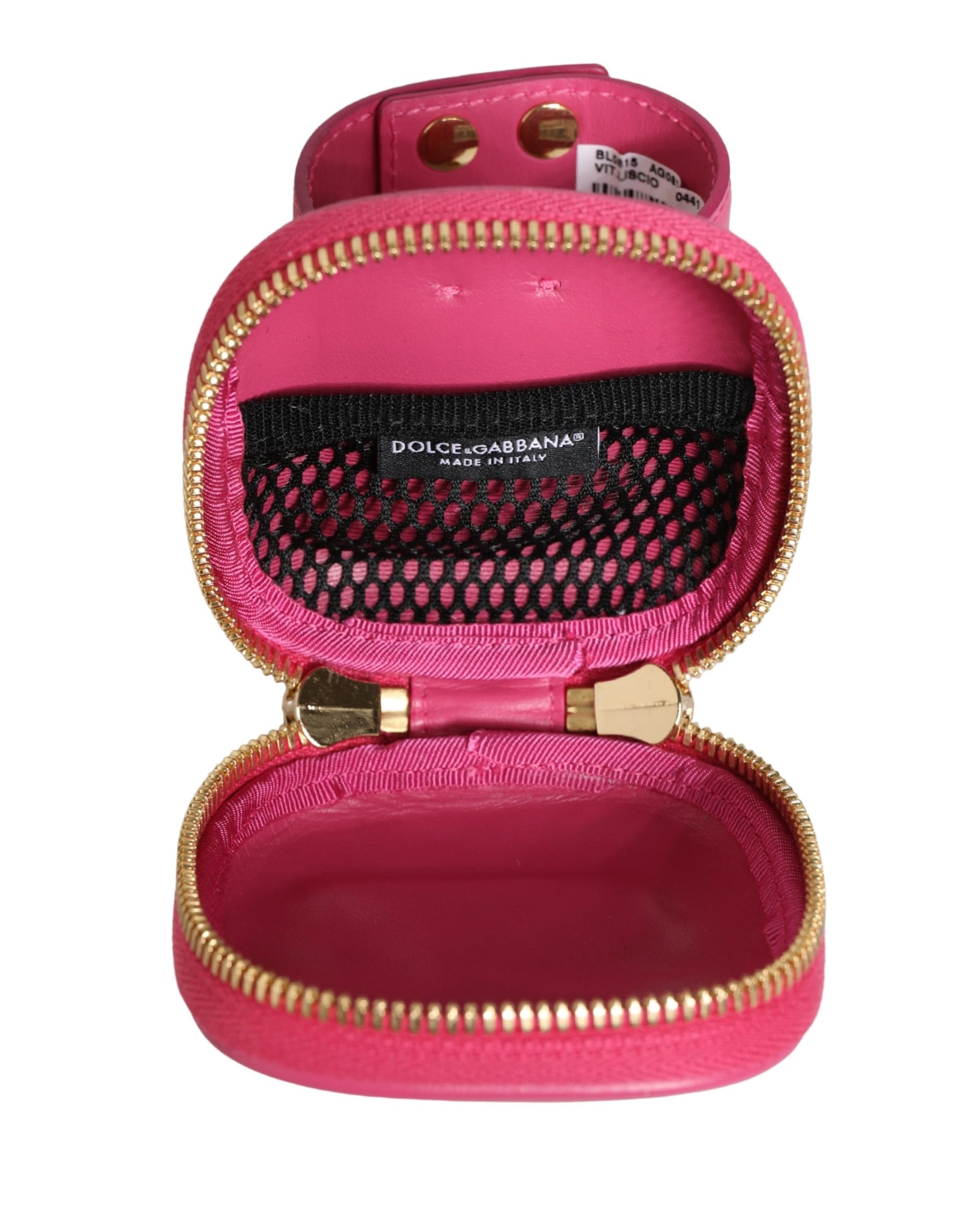 Dolce & Gabbana Pink Calf Leather DG Logo MULTIFUNCTIONAL KIT Borse Bag | Regal Royce