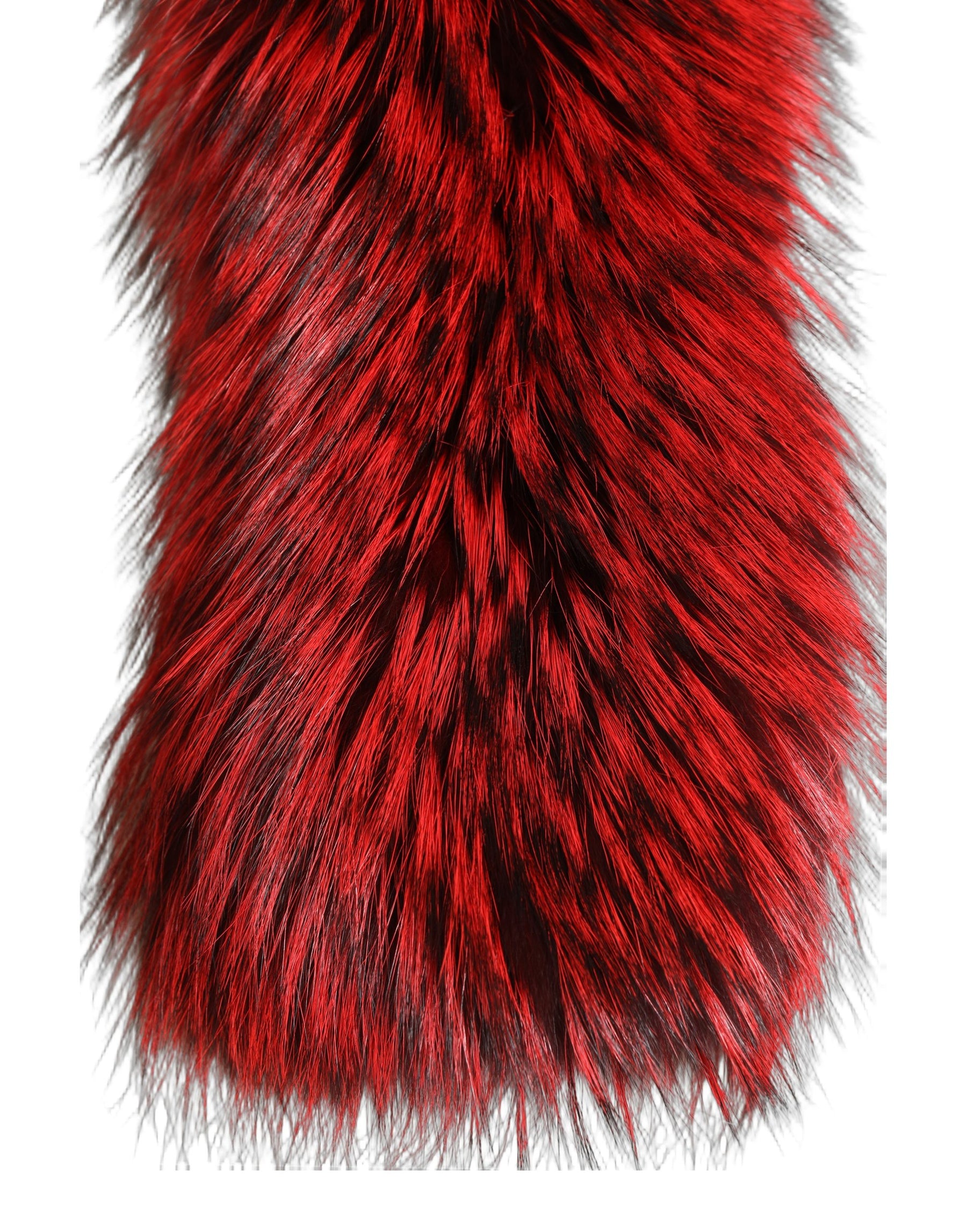 Dolce & Gabbana Red Fox Fur Neck Wrap Warmer Winter Scarf | Regal Royce