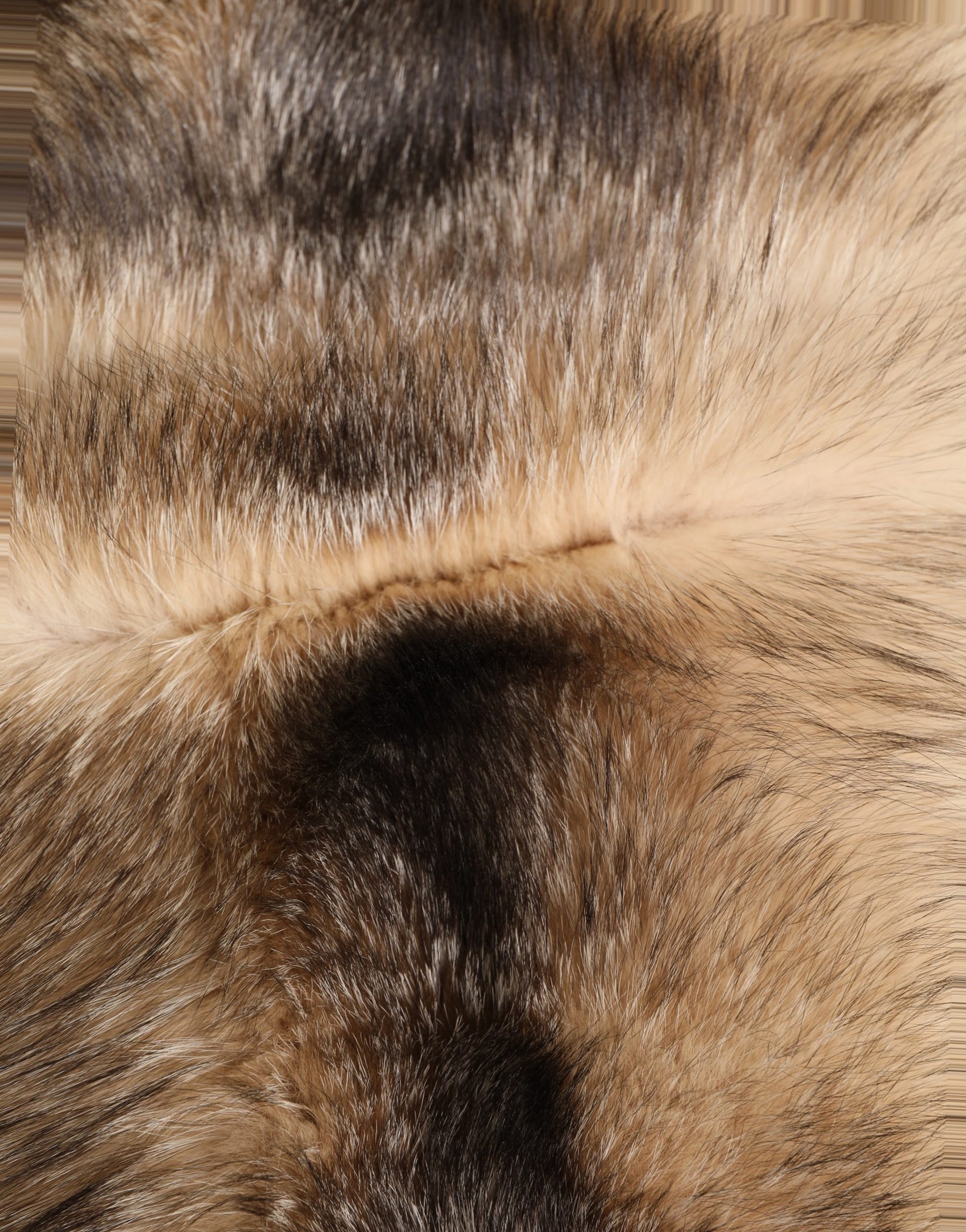 Dolce & Gabbana Brown Frost Fox Fur Neck Warmer Winter Scarf | Regal Royce