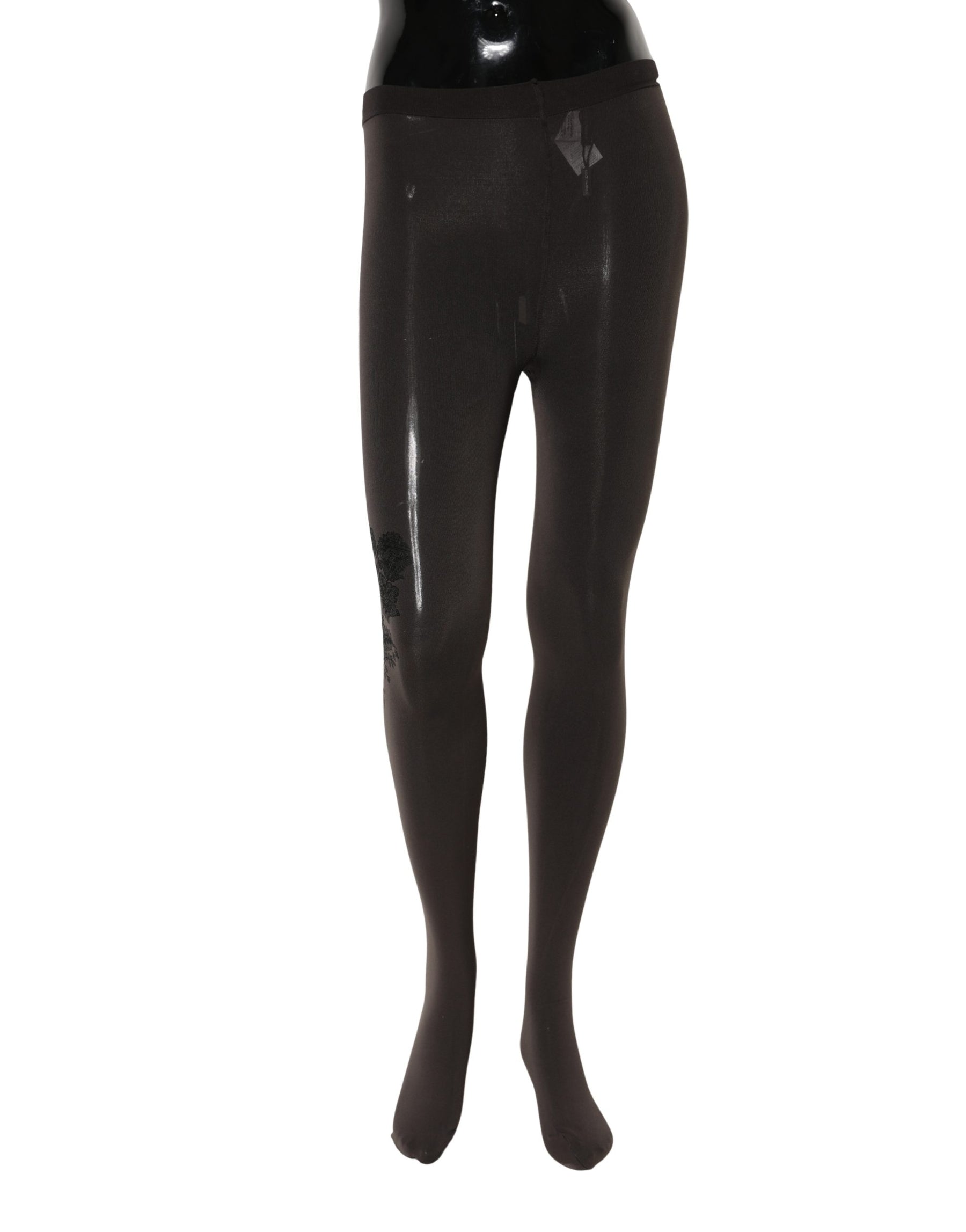 Dolce & Gabbana Black Nylon Tights Stocking Pantyhose Women Socks | Regal Royce