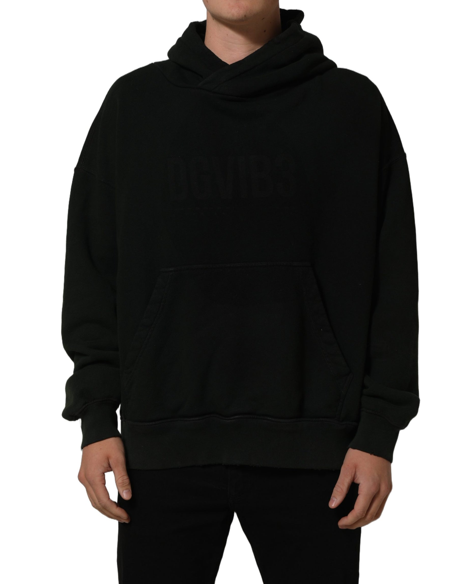 Dolce & Gabbana Black DGVIB3 Hooded Sweatshirt Men Sweater | Regal Royce
