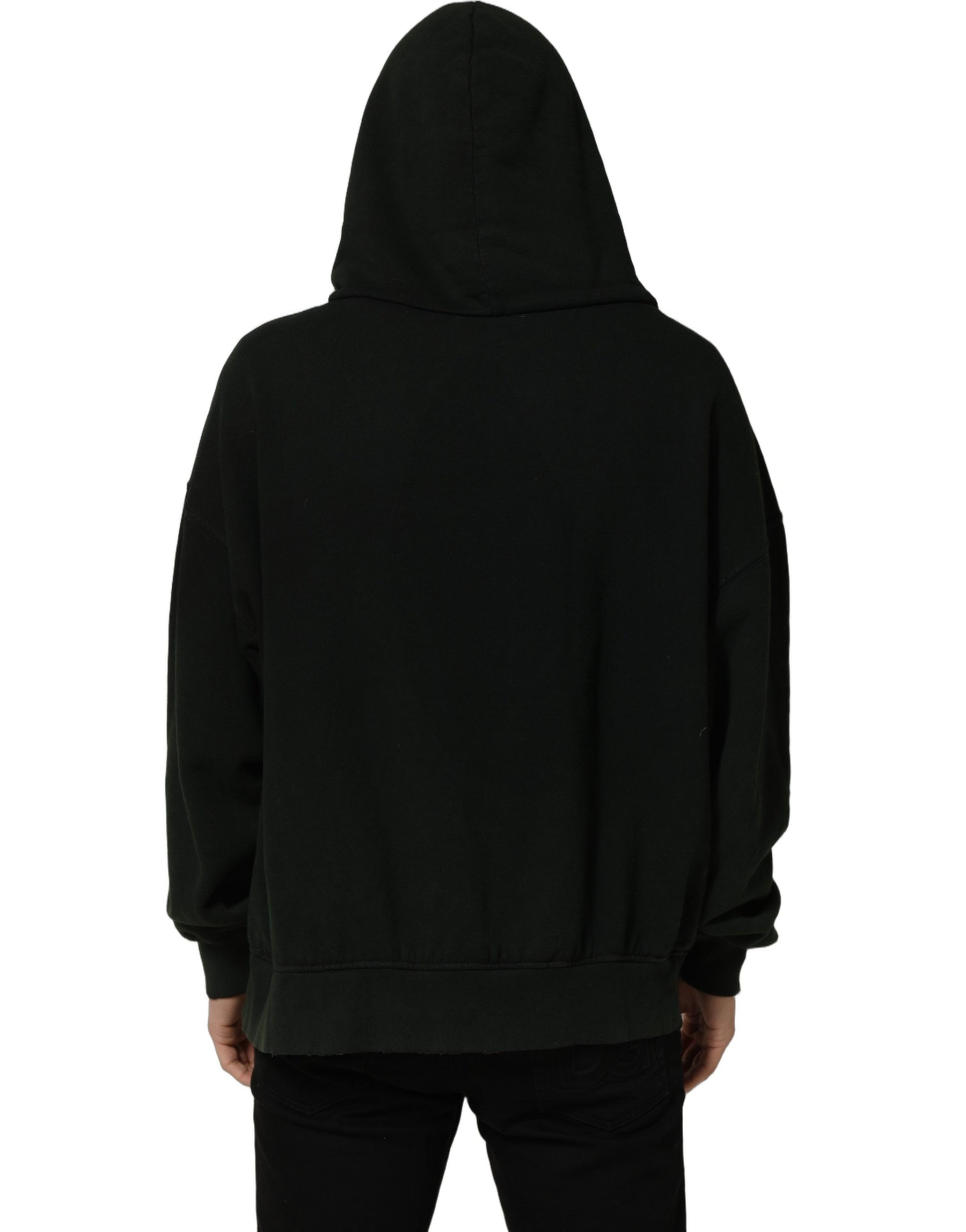 Dolce & Gabbana Black DGVIB3 Hooded Sweatshirt Men Sweater | Regal Royce